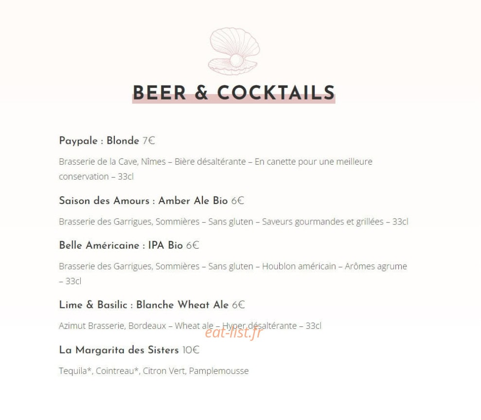 Cali Kitchen — carte page 9