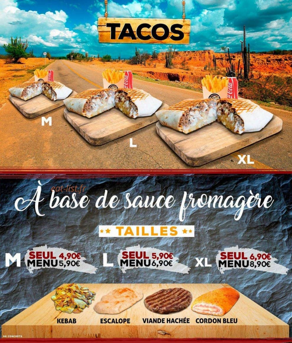 Chapati burger — carte page 7