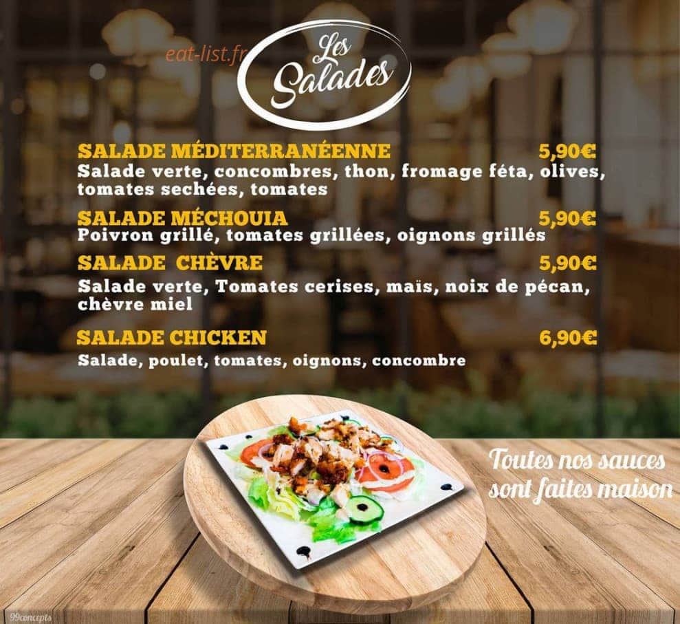 Chapati burger — carte page 8