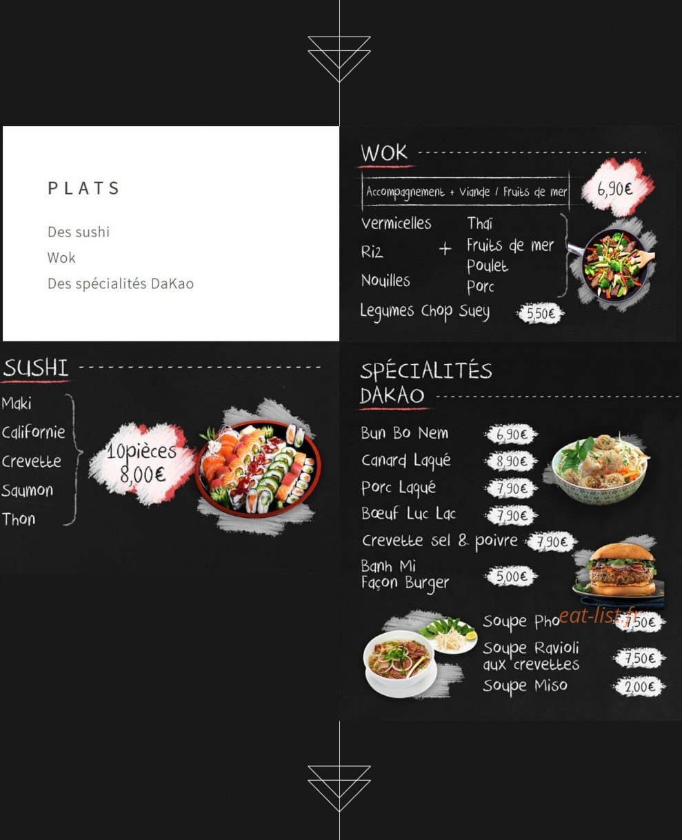 DaKao — carte page 2