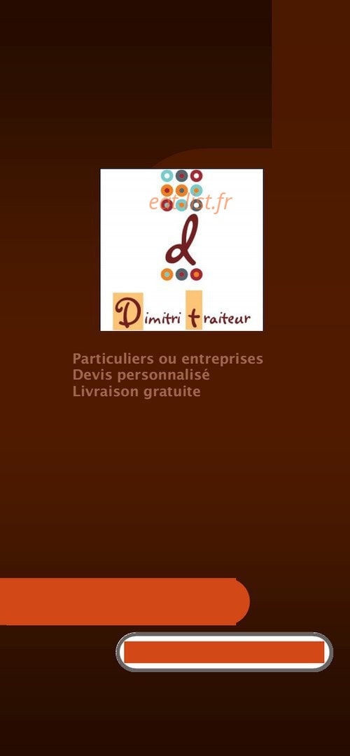 Dimitri traiteur — carte page 1