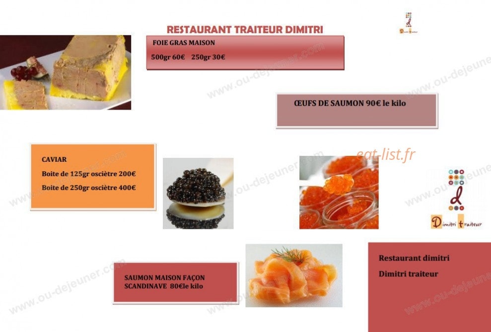 Dimitri traiteur — carte page 6