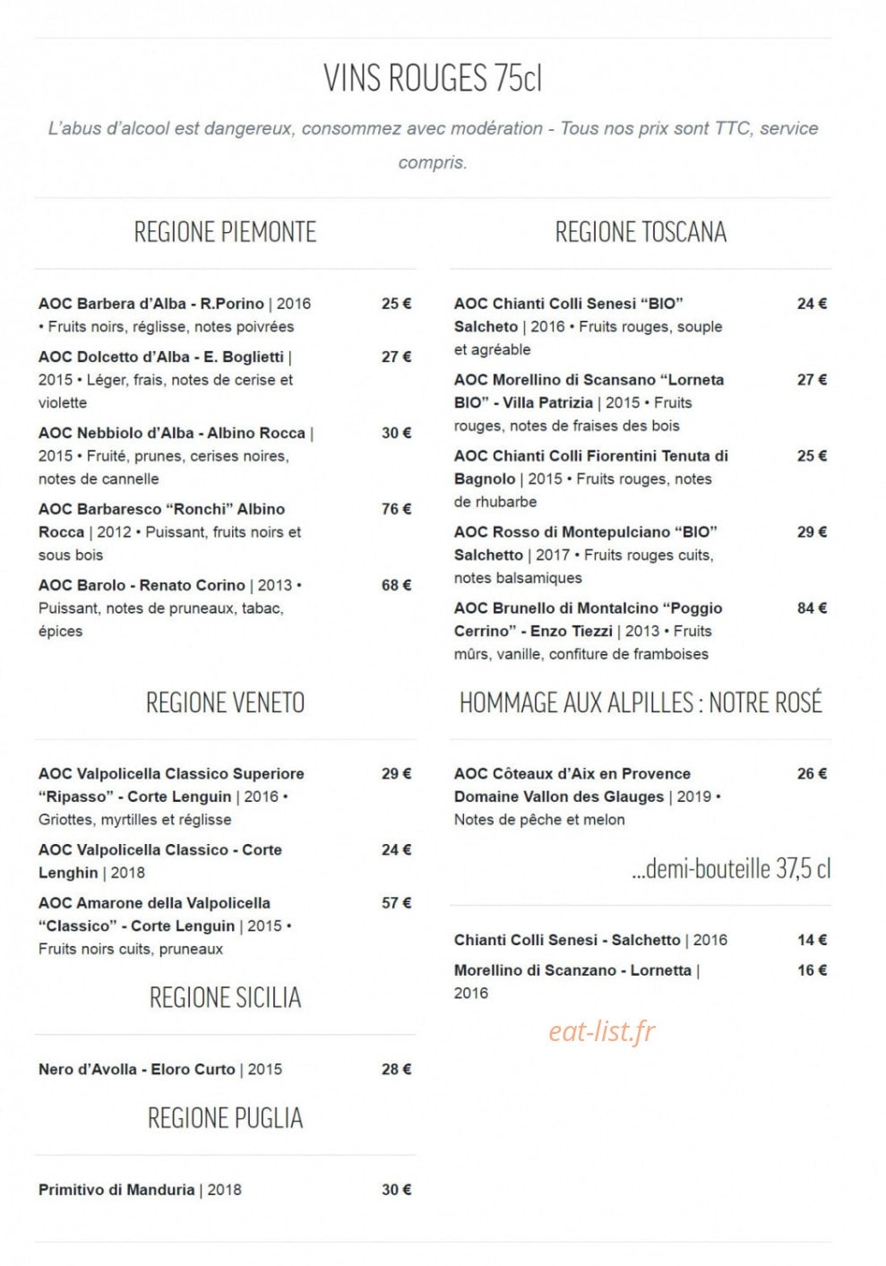 Fratelli — carte page 3