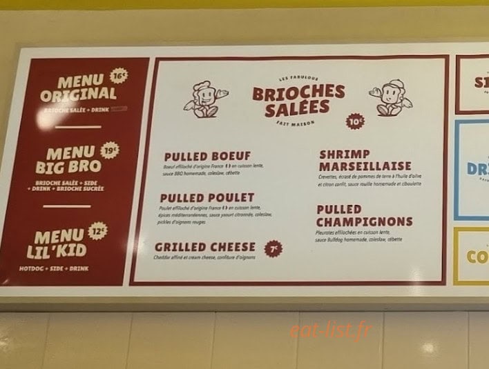 Frères Brioche — carte page 3