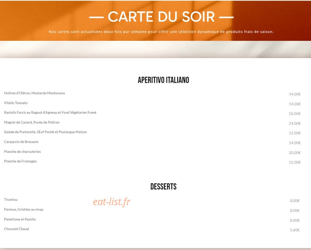 Il Boccone — carte page 2