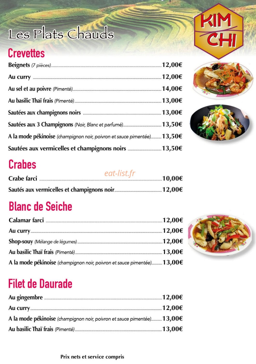 Kim Chi — carte page 5