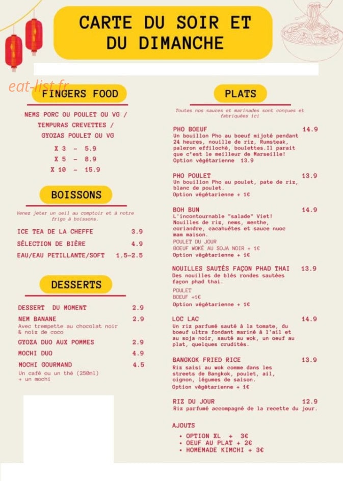 Kung Pho — carte page 2
