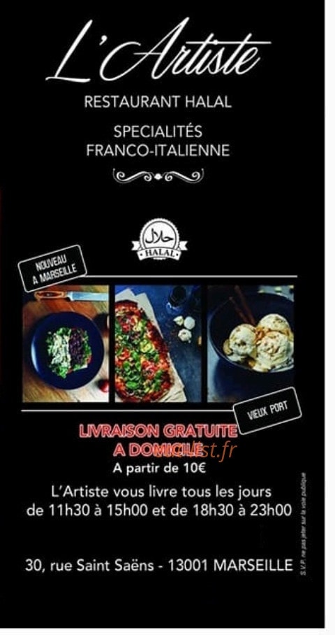L'Artiste — carte page 1