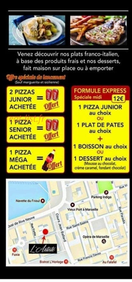 L'Artiste — carte page 5