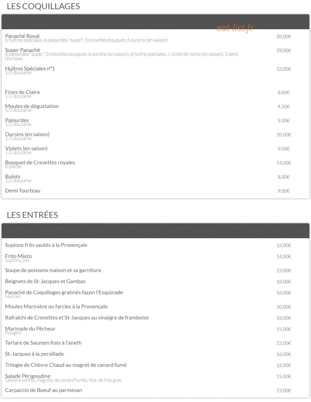 L’Esquinade — carte page 1