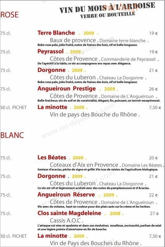 La Cantine — carte page 6