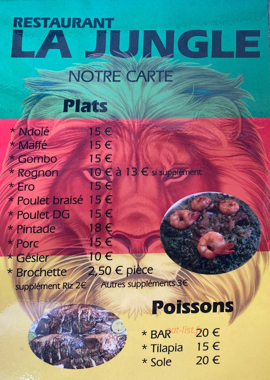 La Jungle — carte page 1