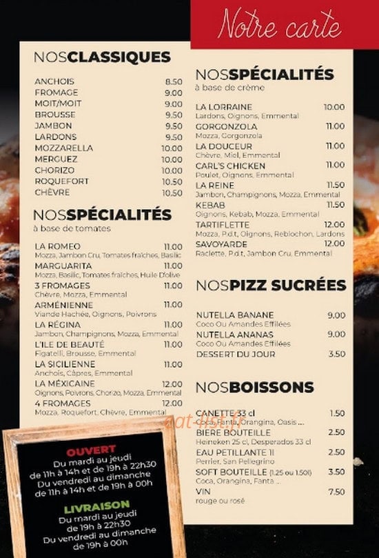 la pizza vita — carte page 2