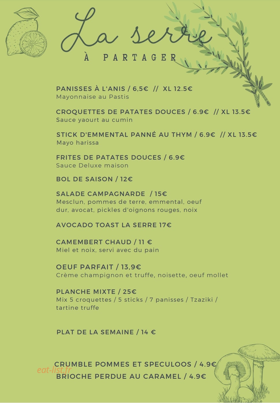 La Serre — carte page 1