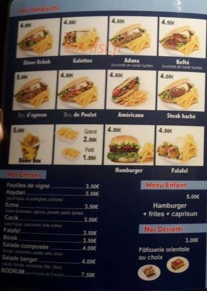 Le bodrum — carte page 1