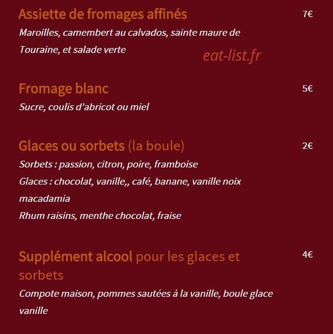 Le Bouchon Provençal — carte page 8