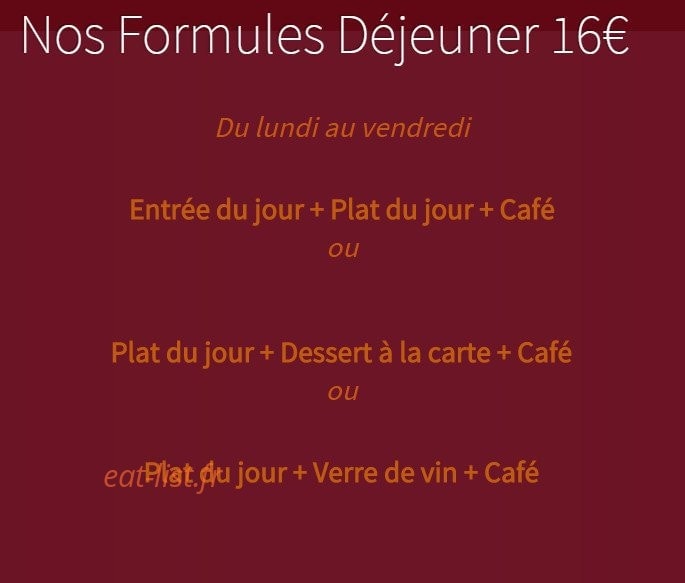 Le Bouchon Provençal — carte page 3
