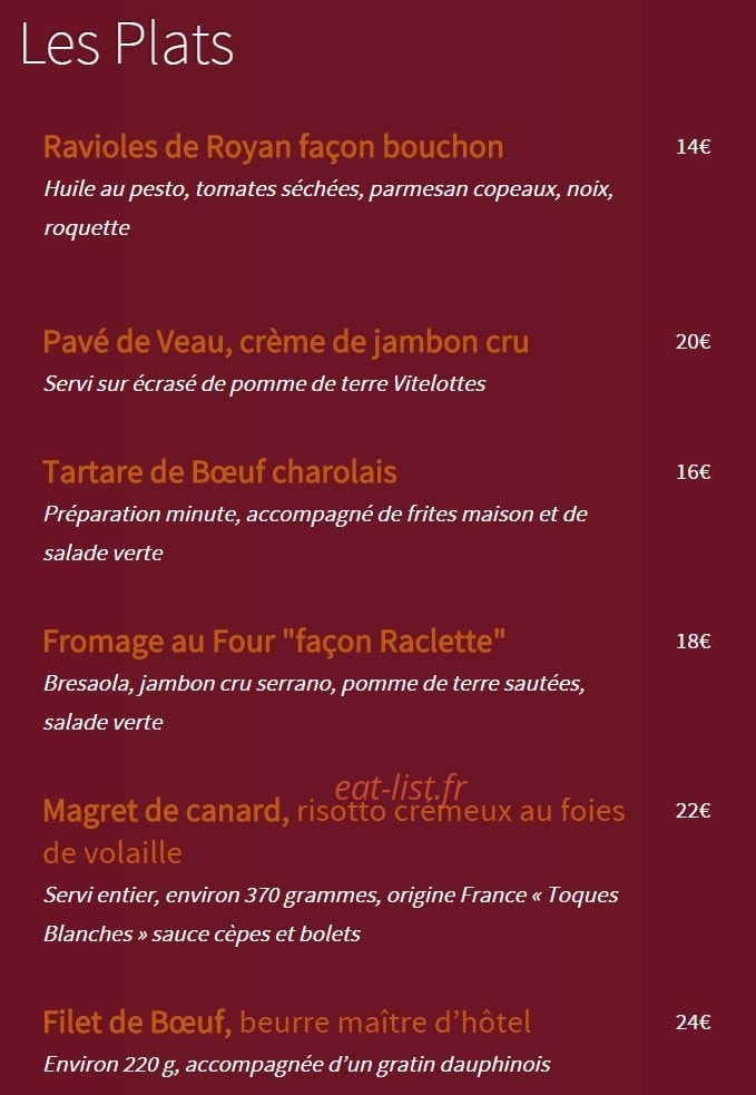 Le Bouchon Provençal — carte page 5