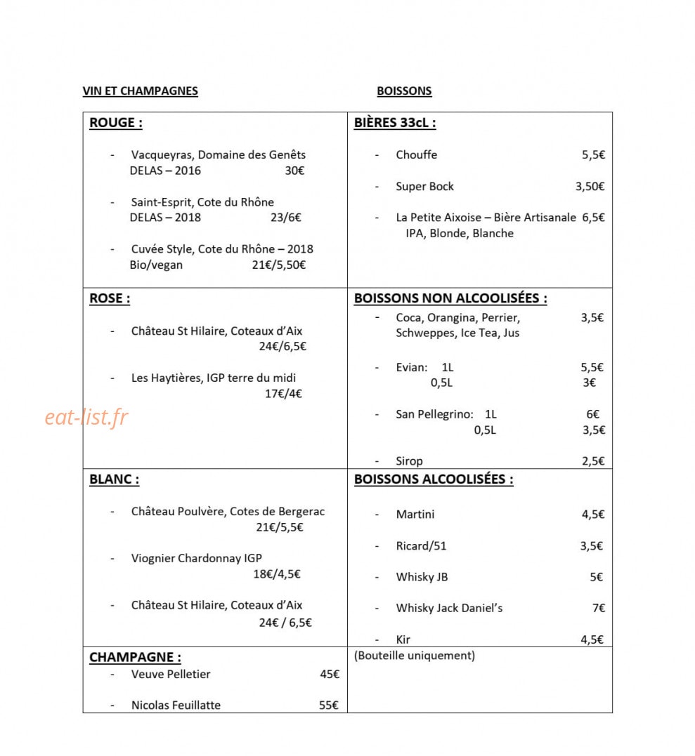 Le Comptoir de Becca — carte page 3