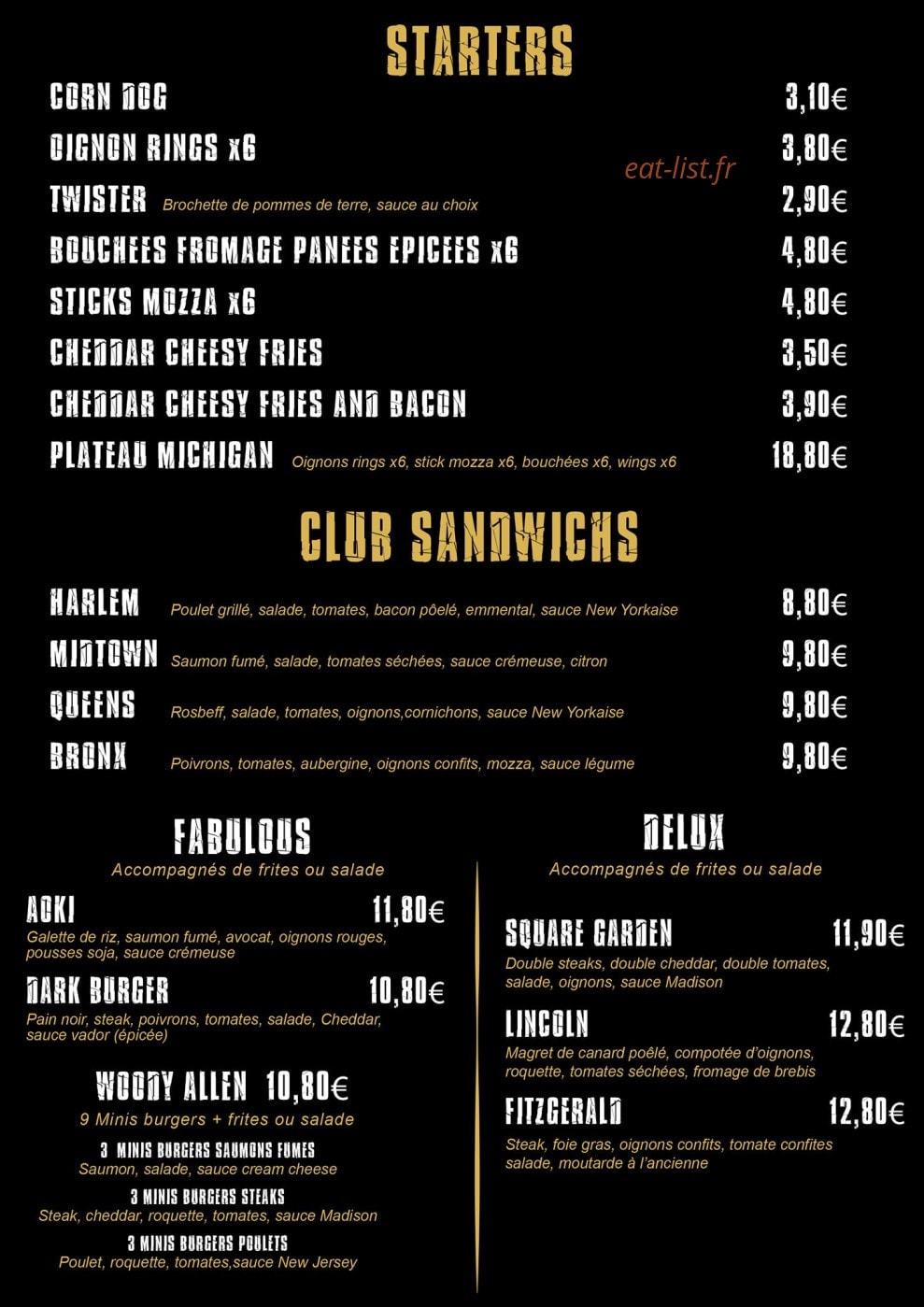 Le Madison — carte page 2
