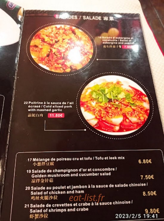 Le Mandarin — carte page 6