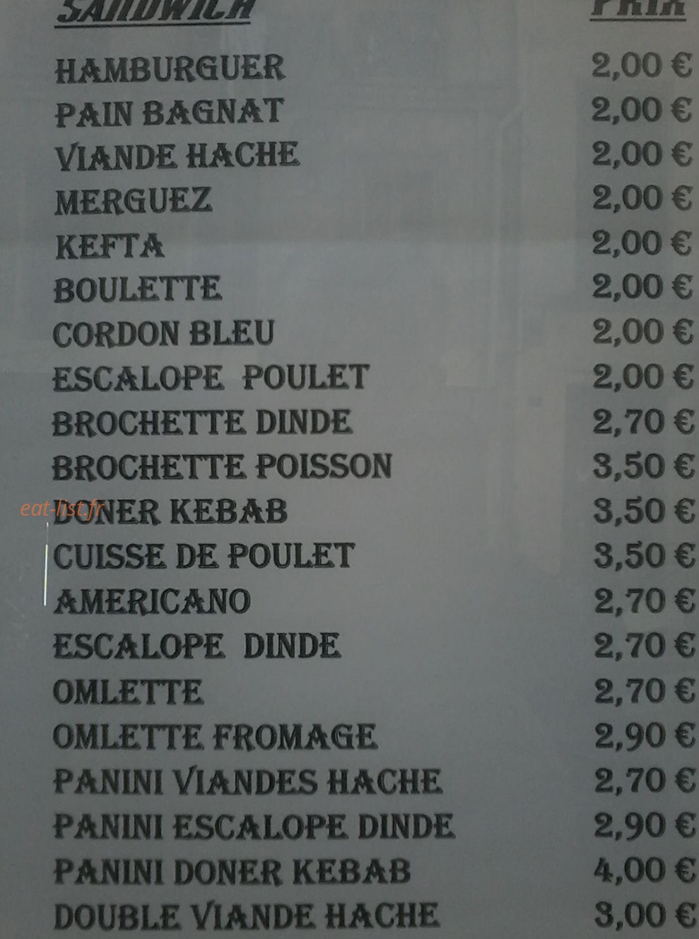 Le Mechoui — carte page 1