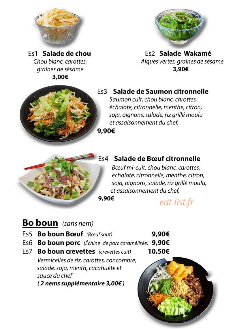 Le Petit Angkor — carte page 1