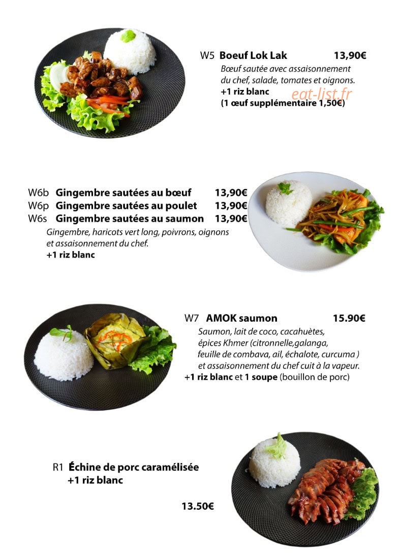 Le Petit Angkor — carte page 5