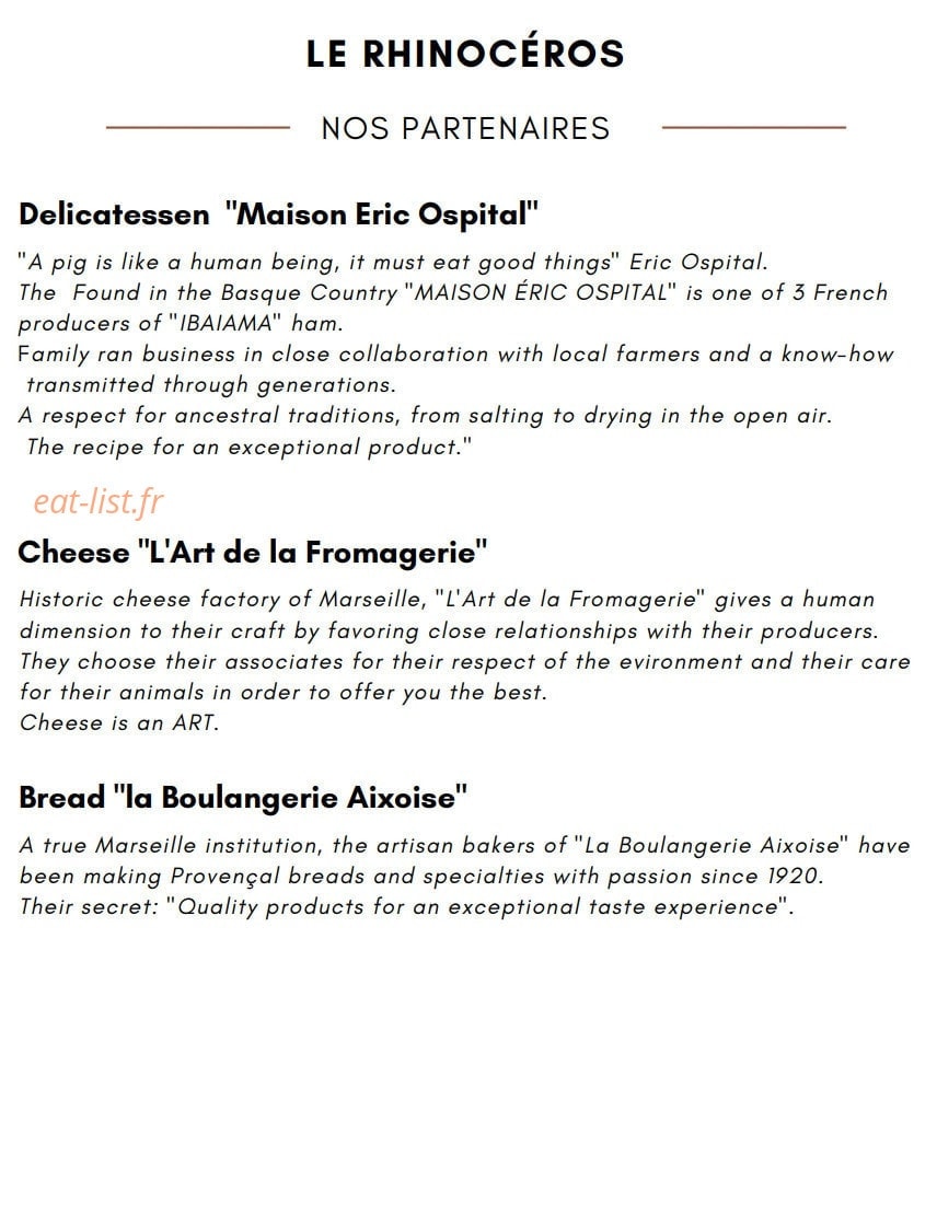 Le Rhinocéros — carte page 12