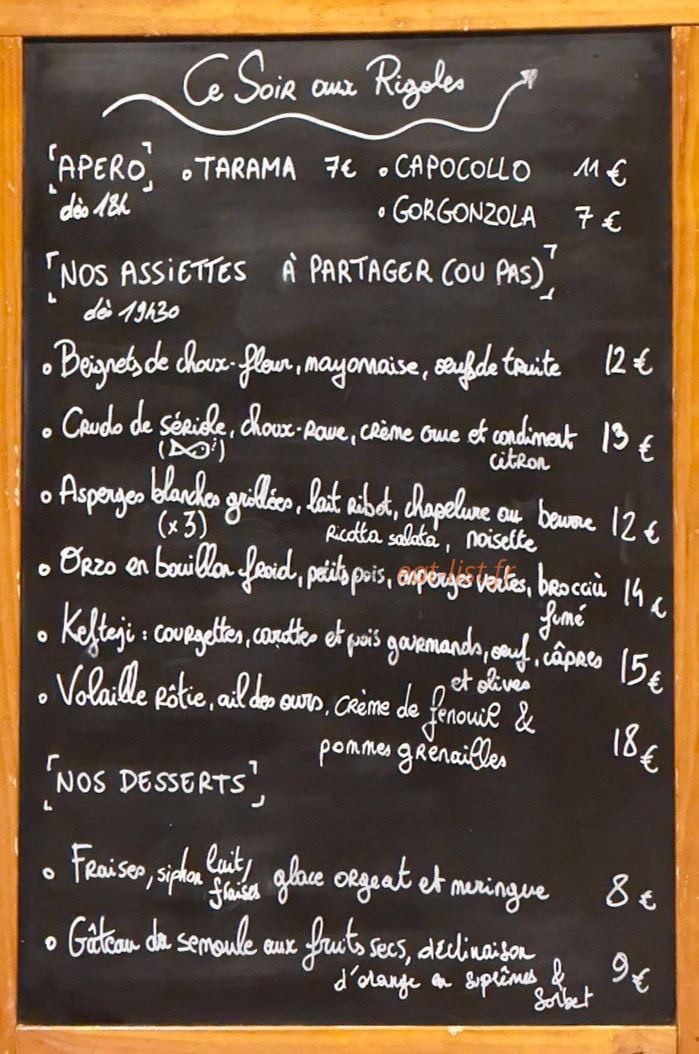 Les Rigoles — carte page 1