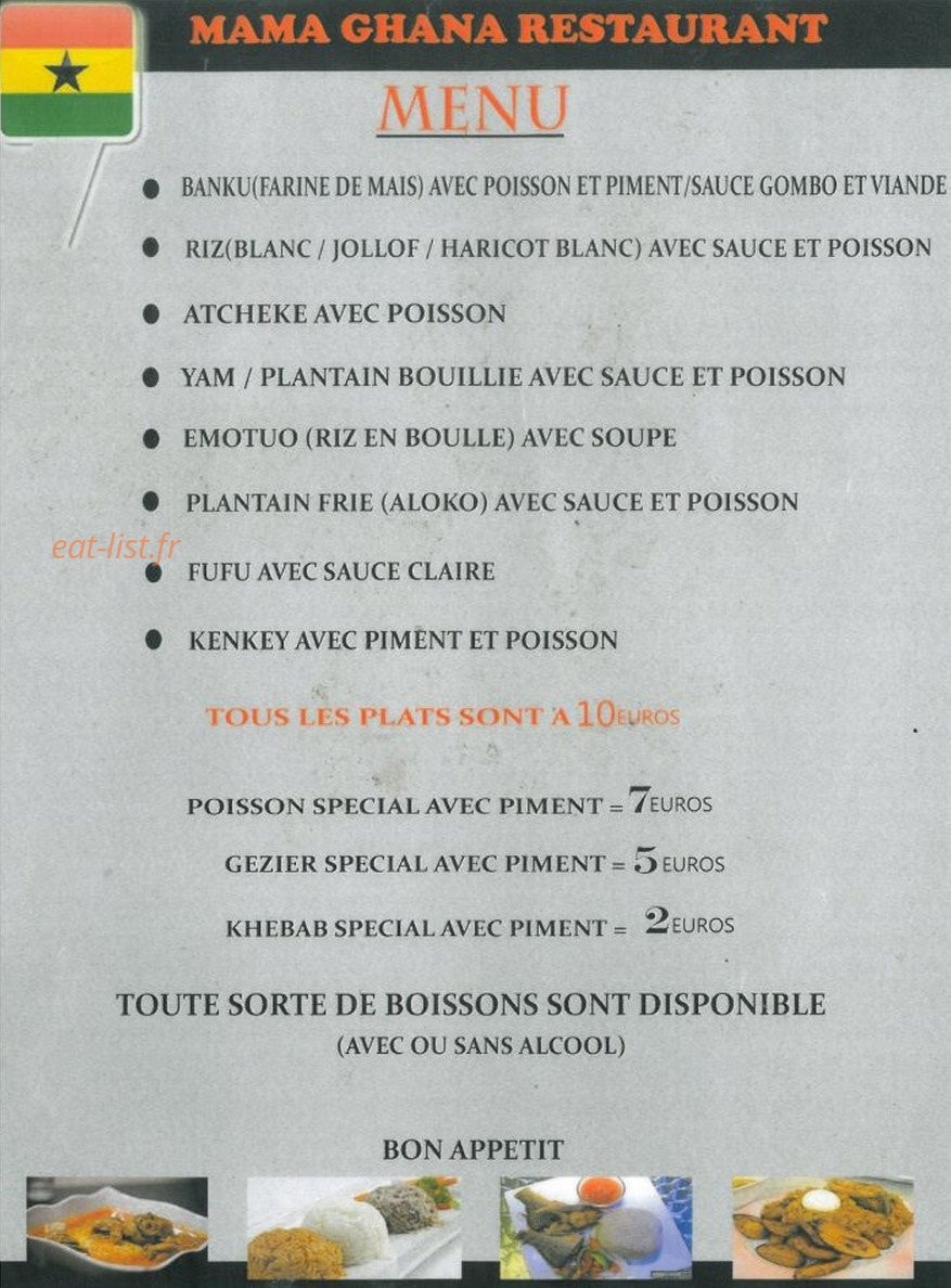 Mama Ghana — carte page 2