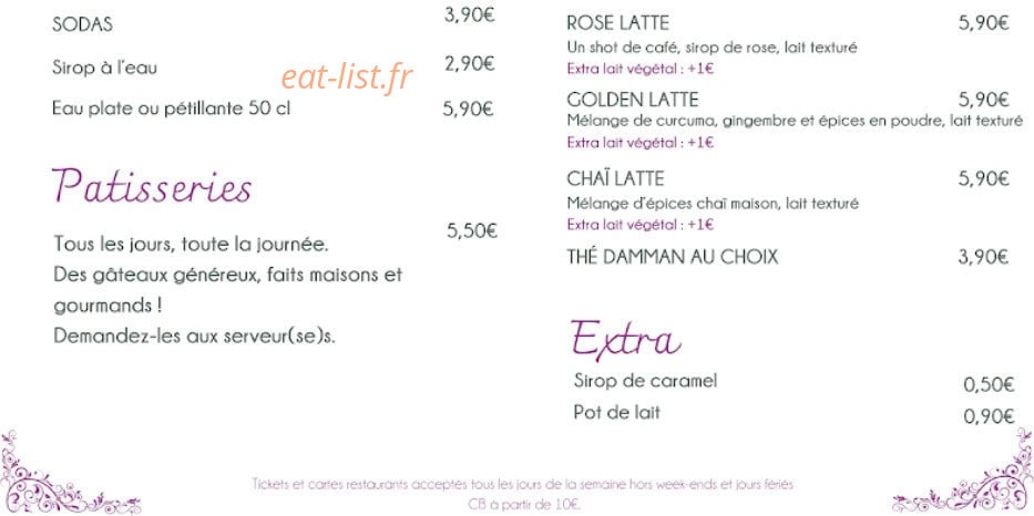 Milva Brunch — carte page 4