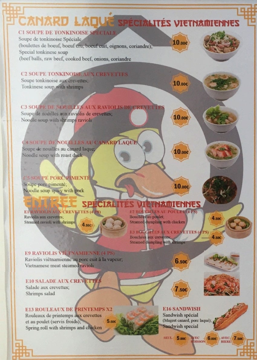 O canard laqué — carte page 1