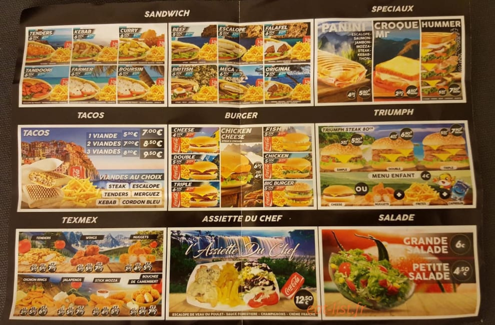 Original Food — carte page 3