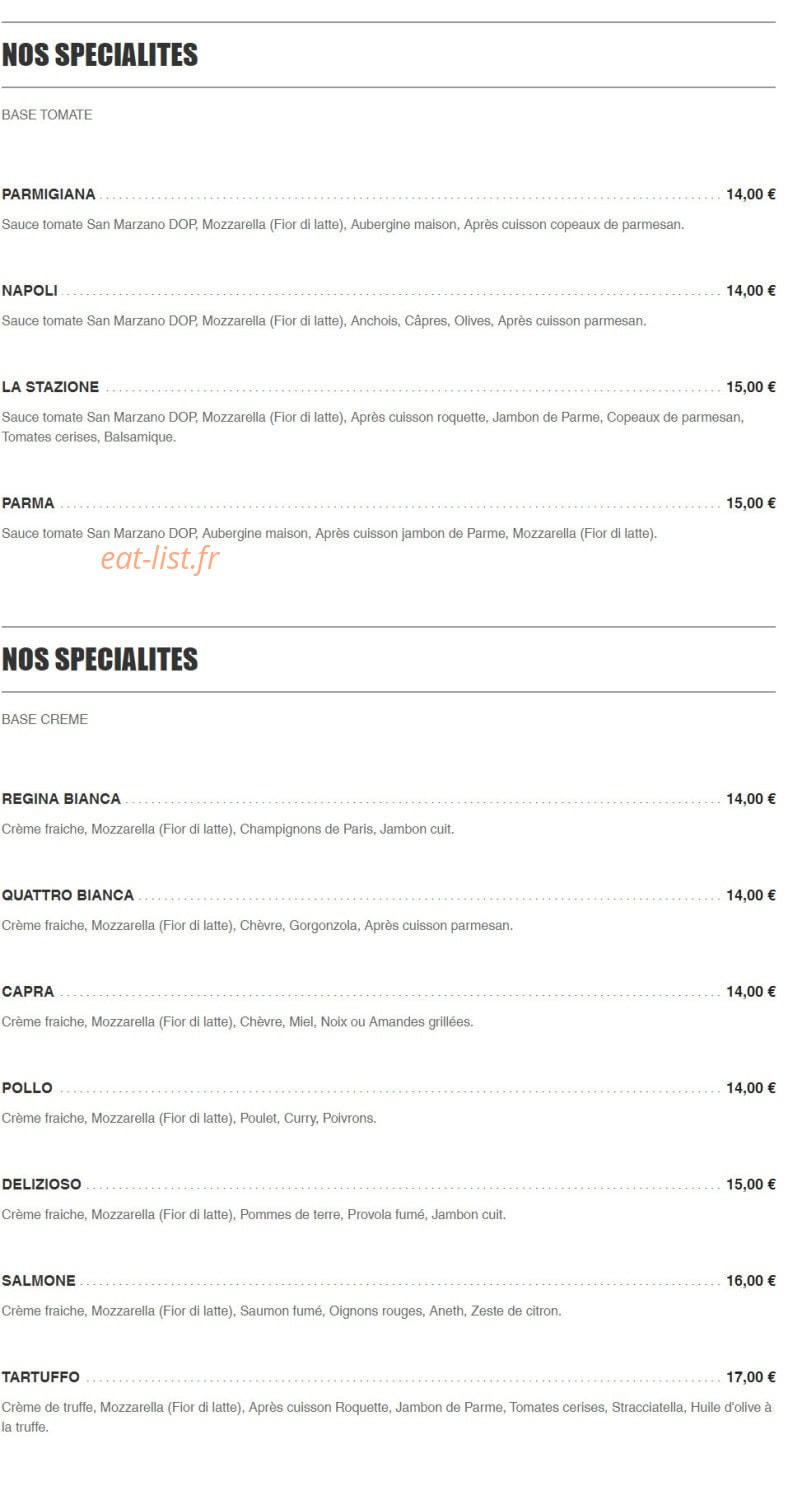 Pizzeria Della Stazione — carte page 2