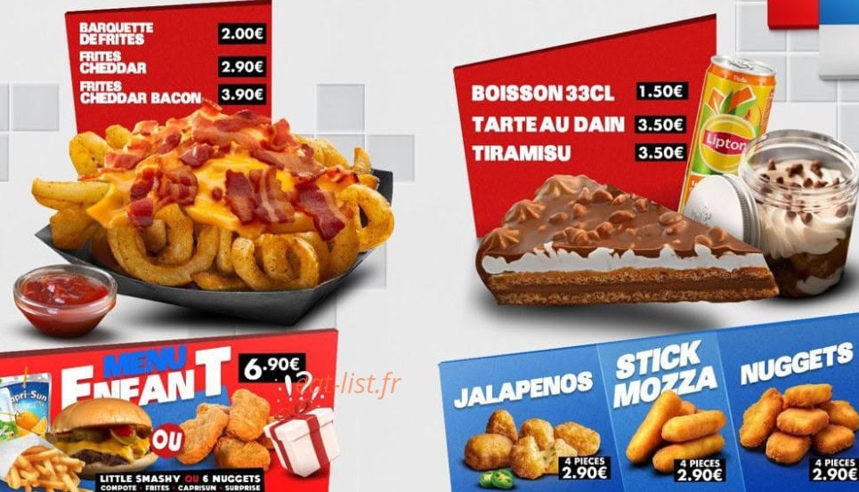 Smashy Burger — carte page 3