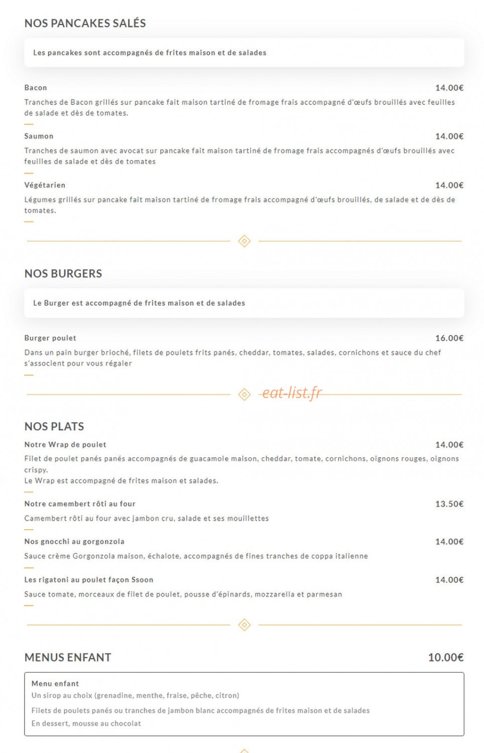 Ssoon — carte page 2
