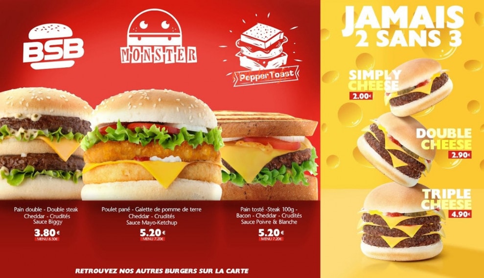 Station Food — carte page 1