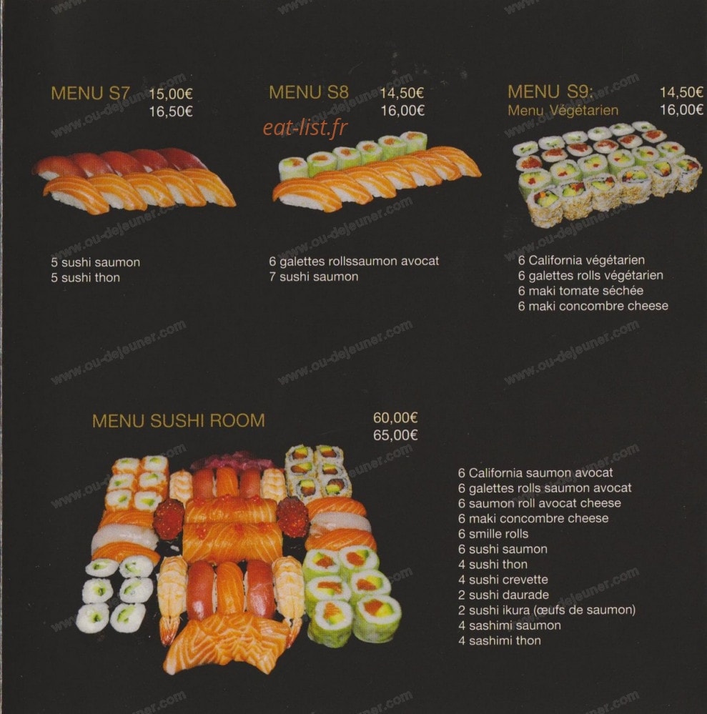 Sushi Room — carte page 7