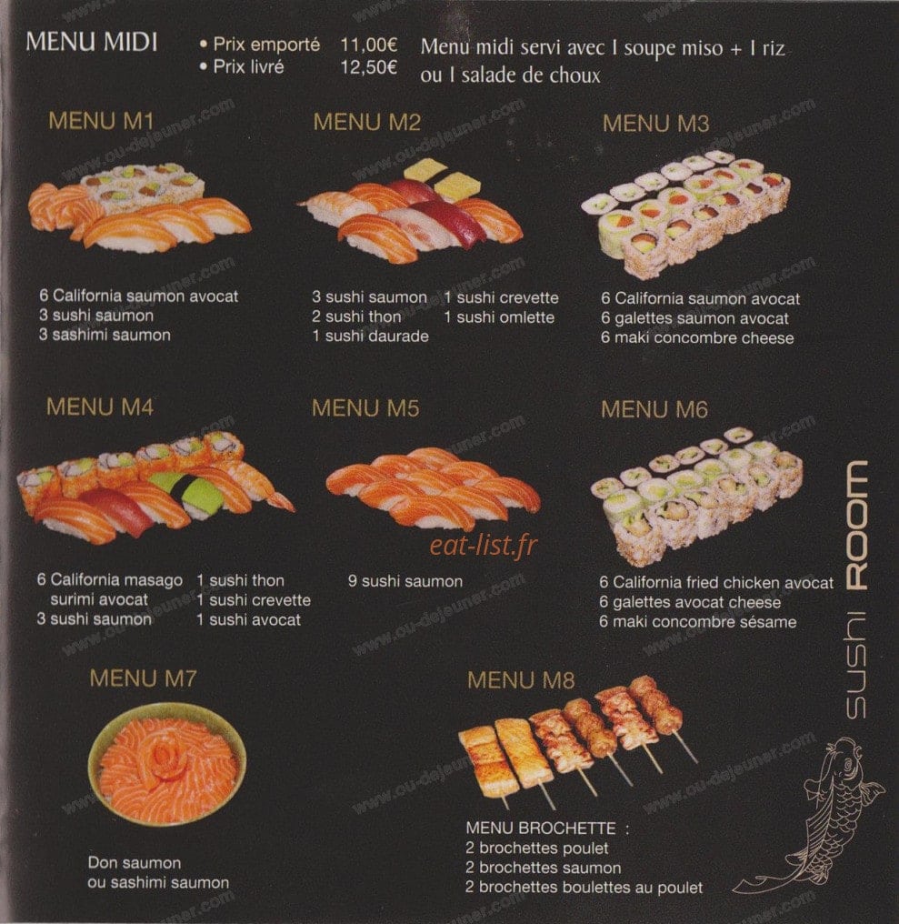 Sushi Room — carte page 5