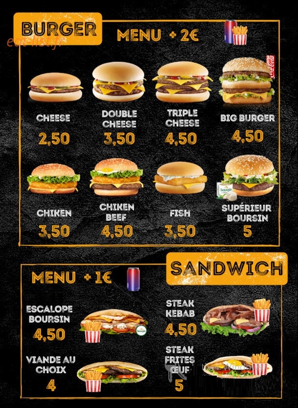 Tacos center — carte page 3