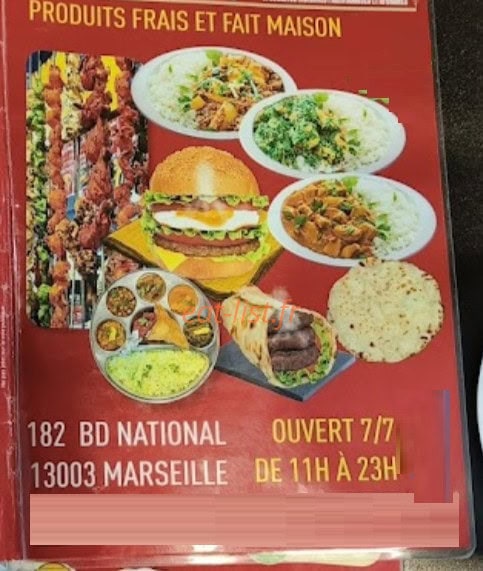 Tandoori Grill — carte page 1