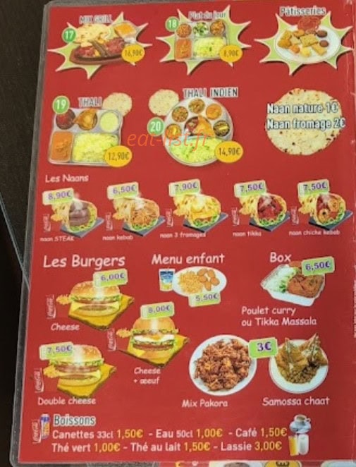 Tandoori Grill — carte page 3