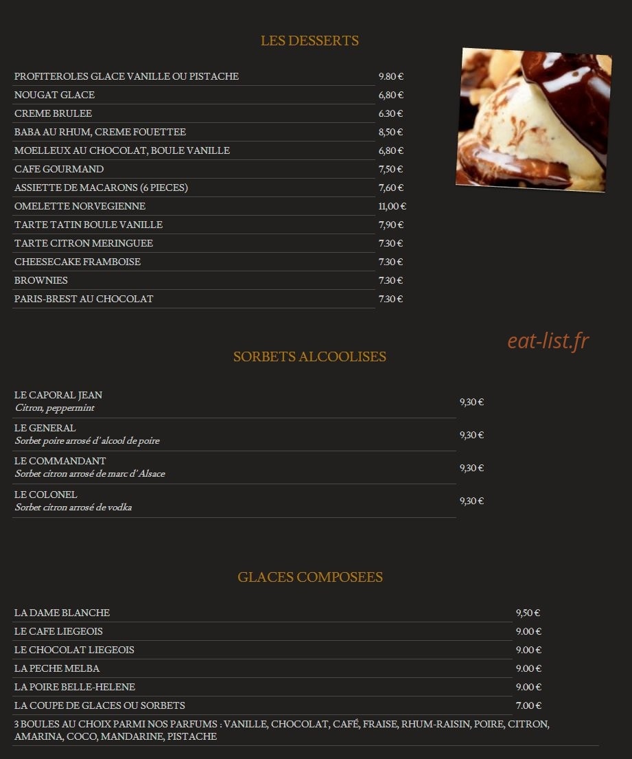 The Queen Victoria — carte page 5