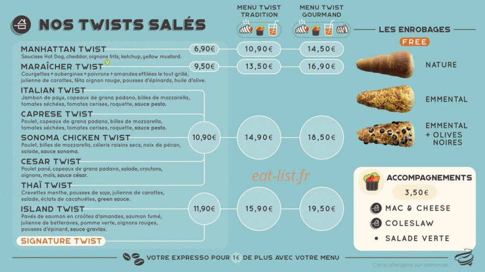 Twist Avenue — carte page 2