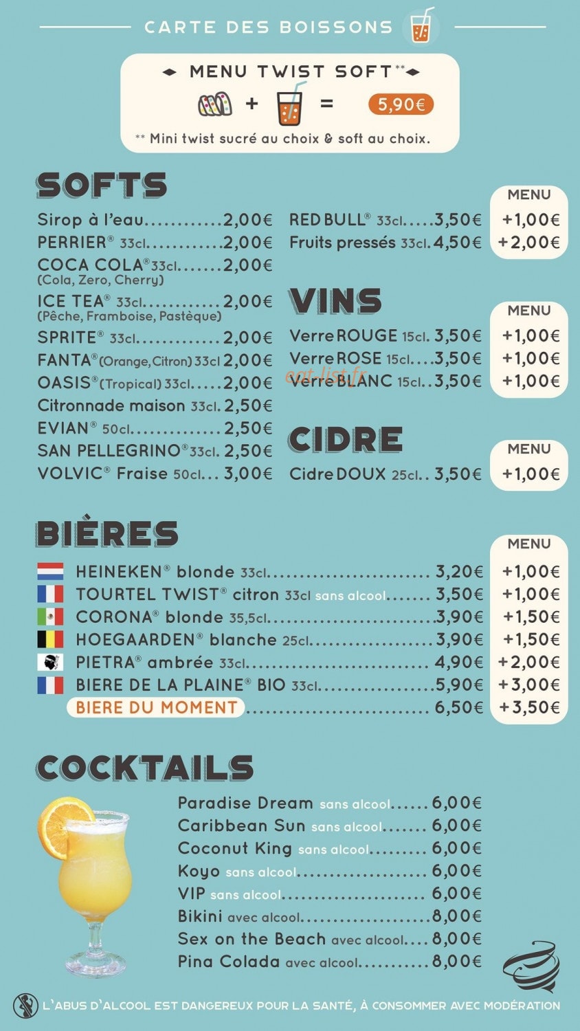 Twist Avenue — carte page 4