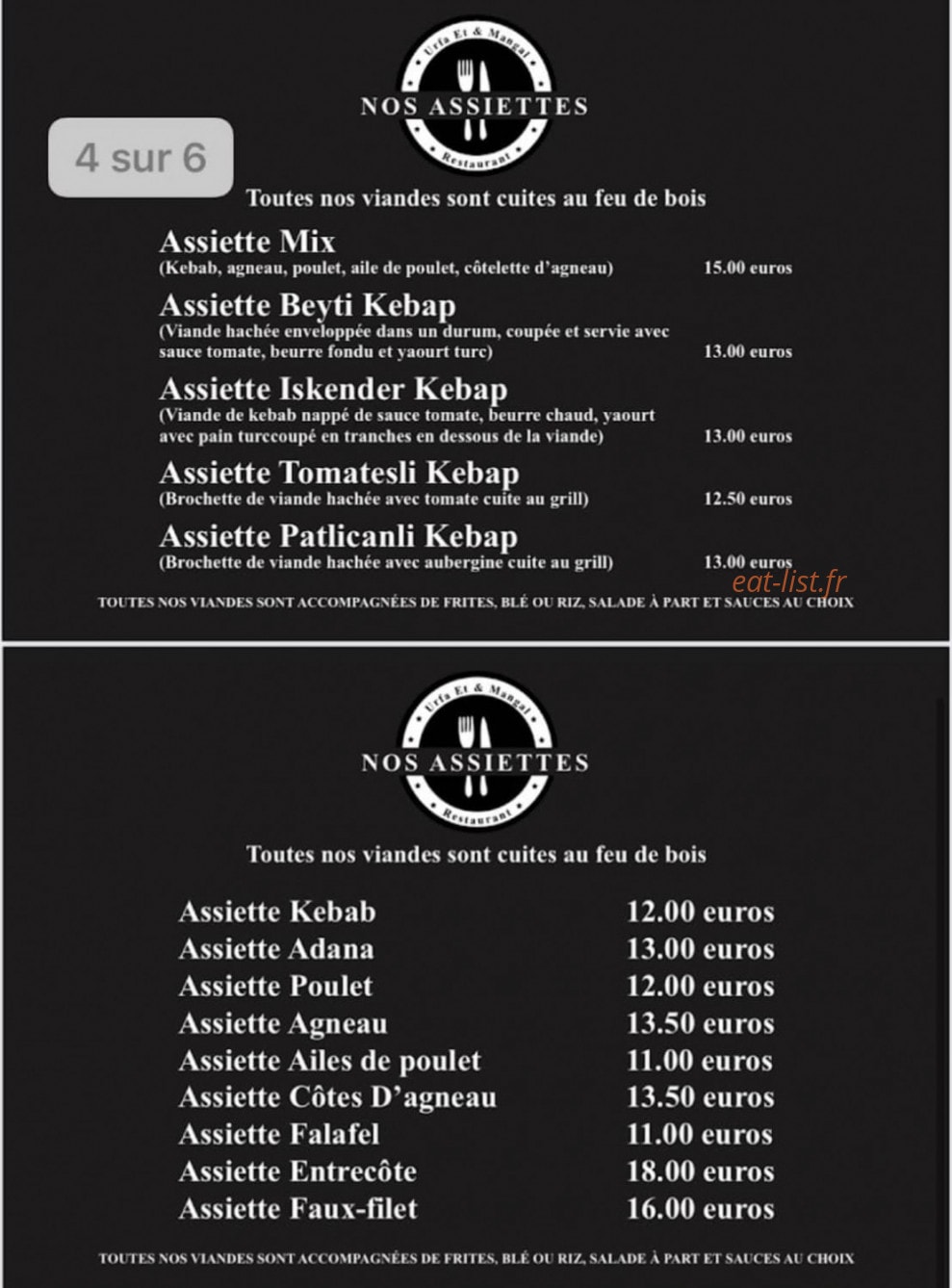 Urfa Et & Mangal — carte page 2