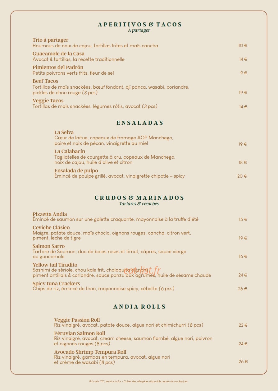 Andia — carte page 2