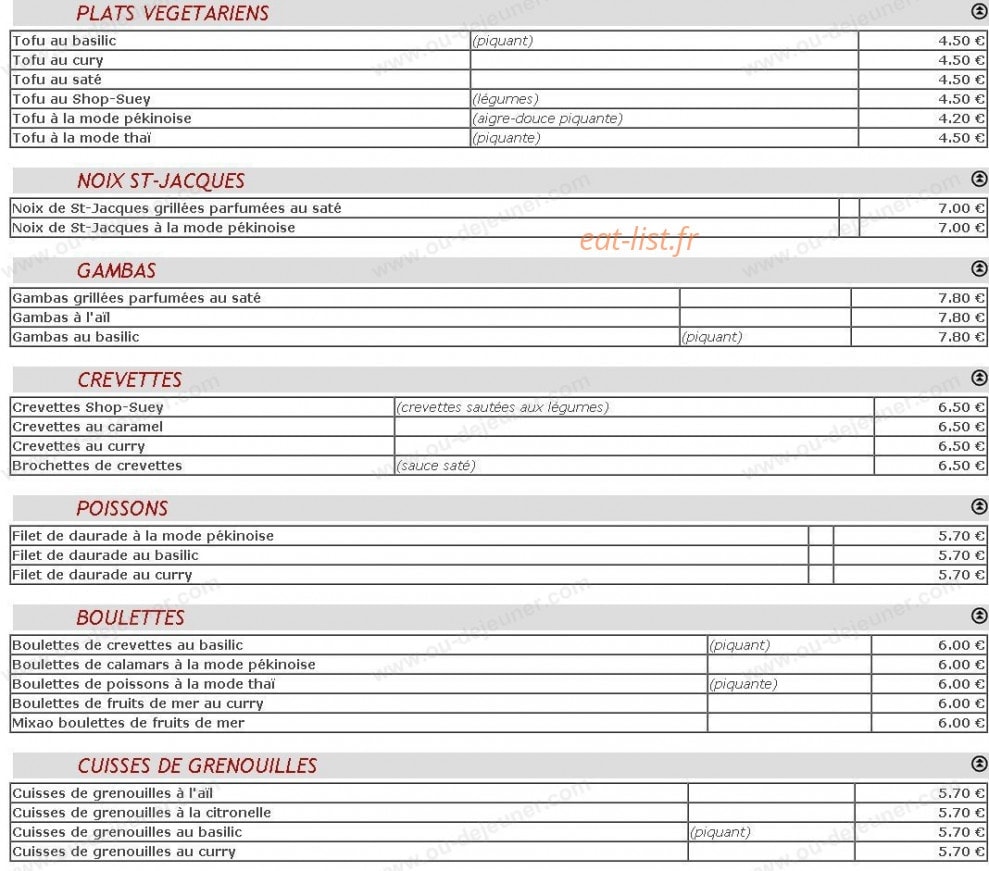 Asia express — carte page 2