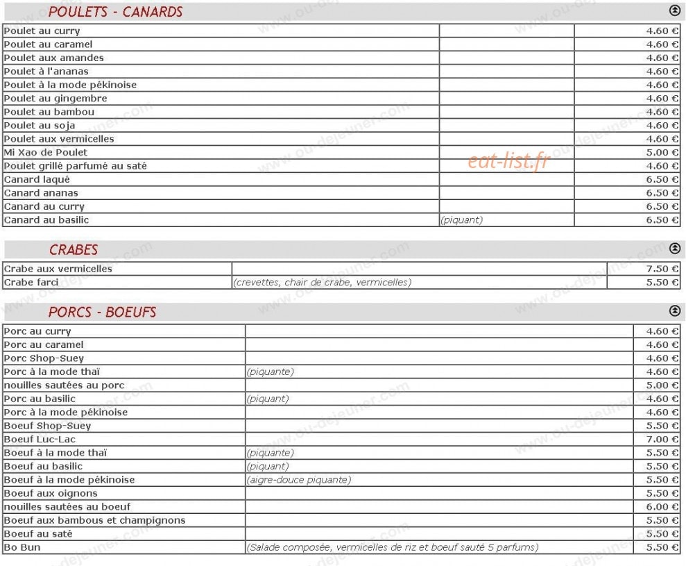 Asia express — carte page 4